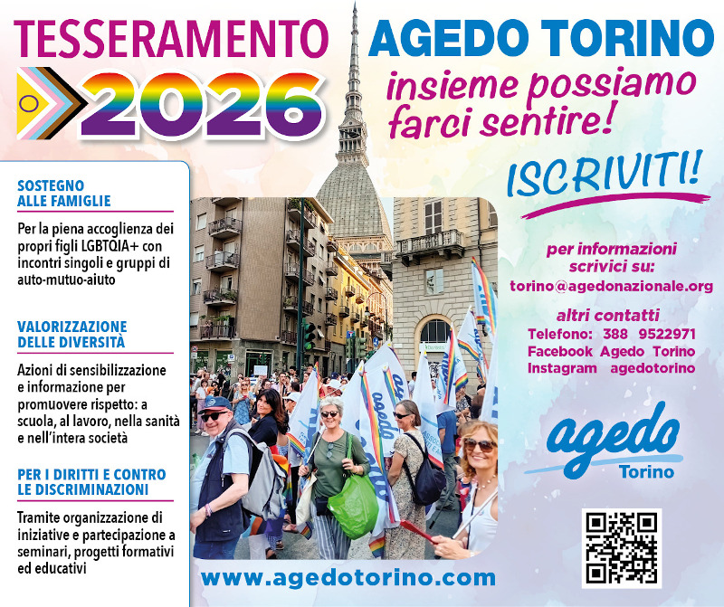 Agedo Torino tesseramento 2026